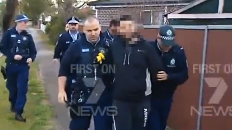 The man pictured is not the gunman but believed to be a relative of the victim.Photo: 7 News