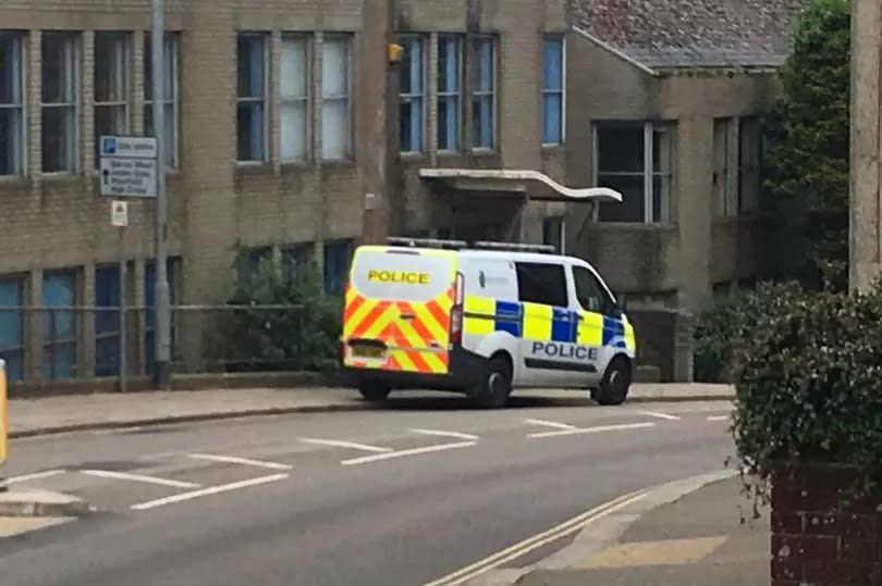 A police van on Pydar Street, Truro -Credit:Lee Trewhela