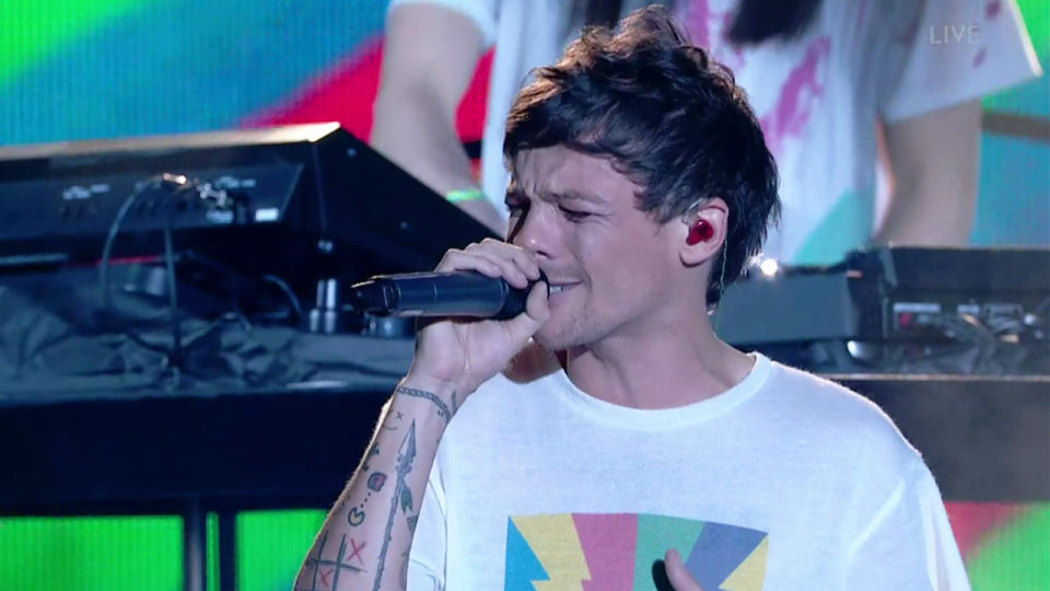 Louis Tomlinson made his solo debut on The X Factor. Copyright: [ITV]