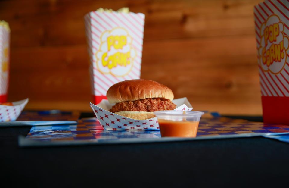 The spicy chicken sandwich is new at Adventureland this season.