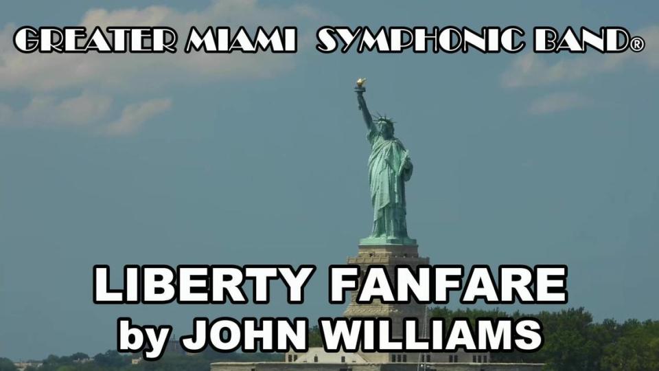 The final piece in the band’s Virtual Performance Series will be “Liberty Fanfare” by John Williams.