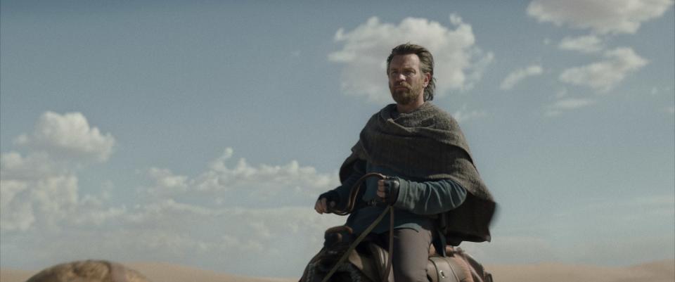 Ewan on horseback as Obi-Wan