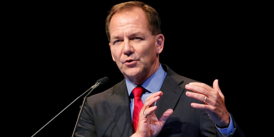 Paul Tudor Jones, founder and chief investment officer of Tudor Investment Corporation, speaks at the Sohn Investment Conference in New York, May 5, 2014.