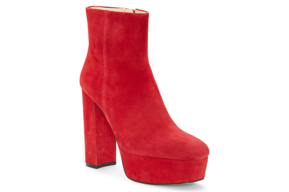 vince camuto, red boots