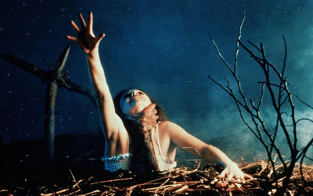 The Evil Dead was written and directed by Sam Raimi and produced by Robert Tapert - Alamy Stock Photo