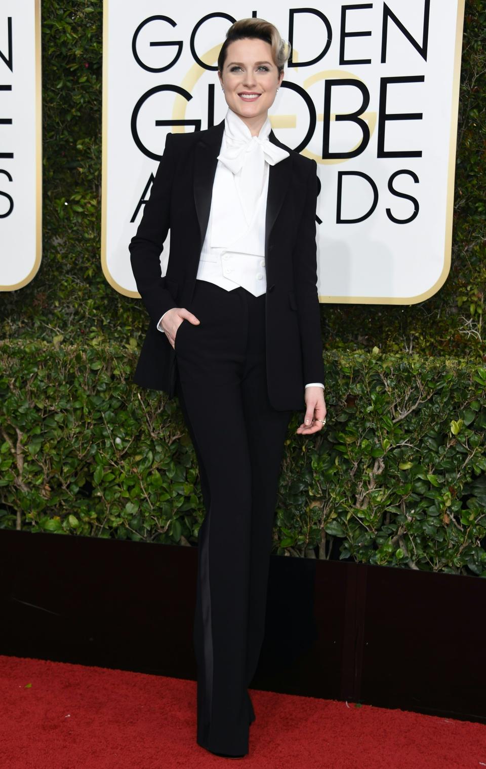 18. Evan Rachel Wood at the Golden Globes