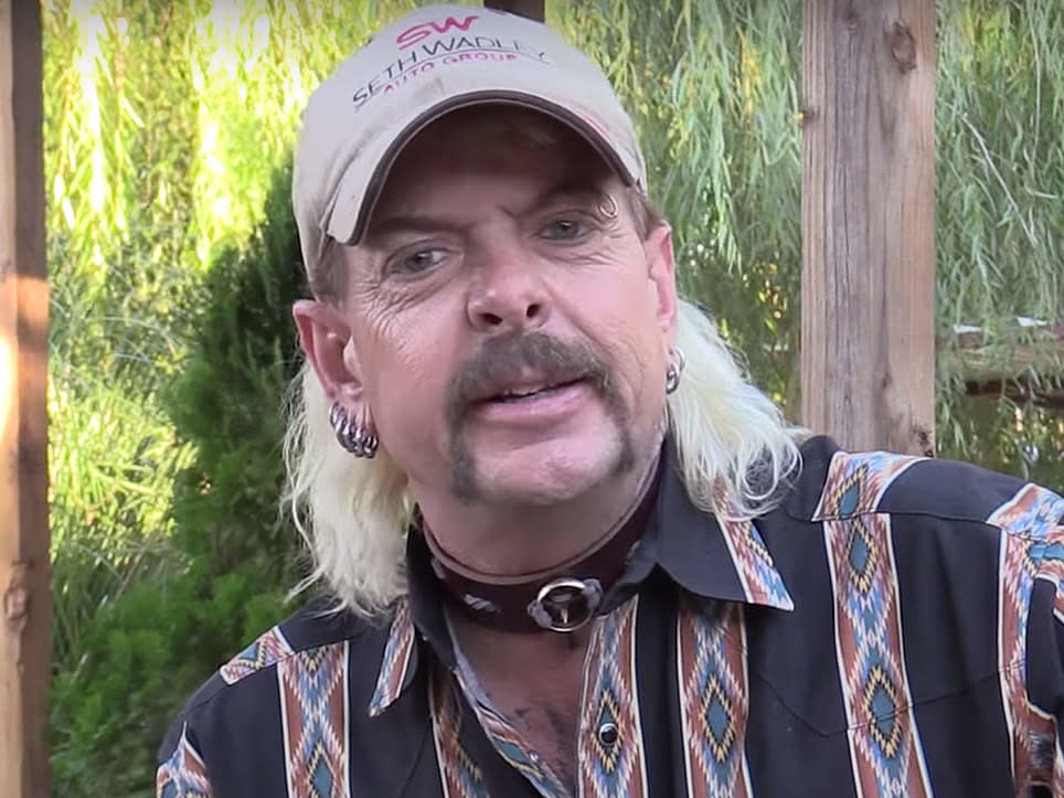 Tiger King star Joe Exotic: JoeExoticTV/YouTube