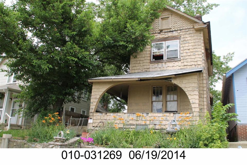 This house owned by Joseph Alaura at 698 Stewart Ave. has been cited for 53 code violations in the past five years.