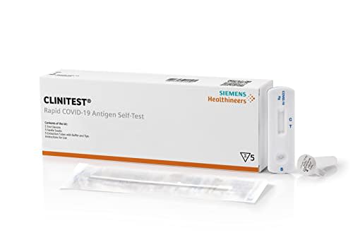 CLINITEST Rapid Covid-19 Antigen Self-Test: Convenient-5 pack, test results in 15 minutes, FDA…