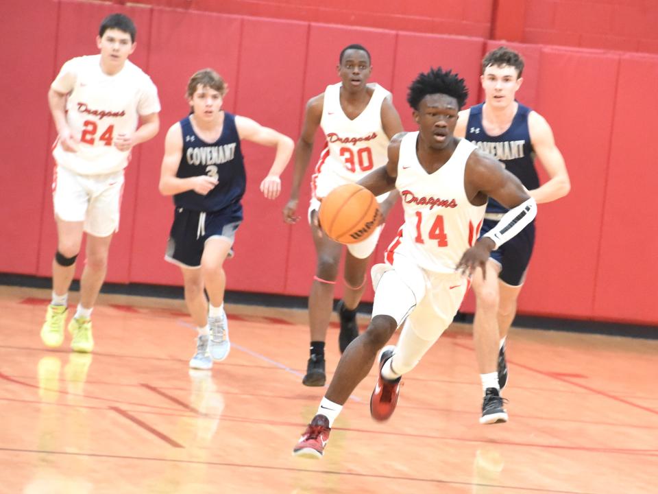 While Tafari Plummer is called on to score a lot for this Stuart Hall team, his coach said handling and distributing th ball is probably his game at the college level.