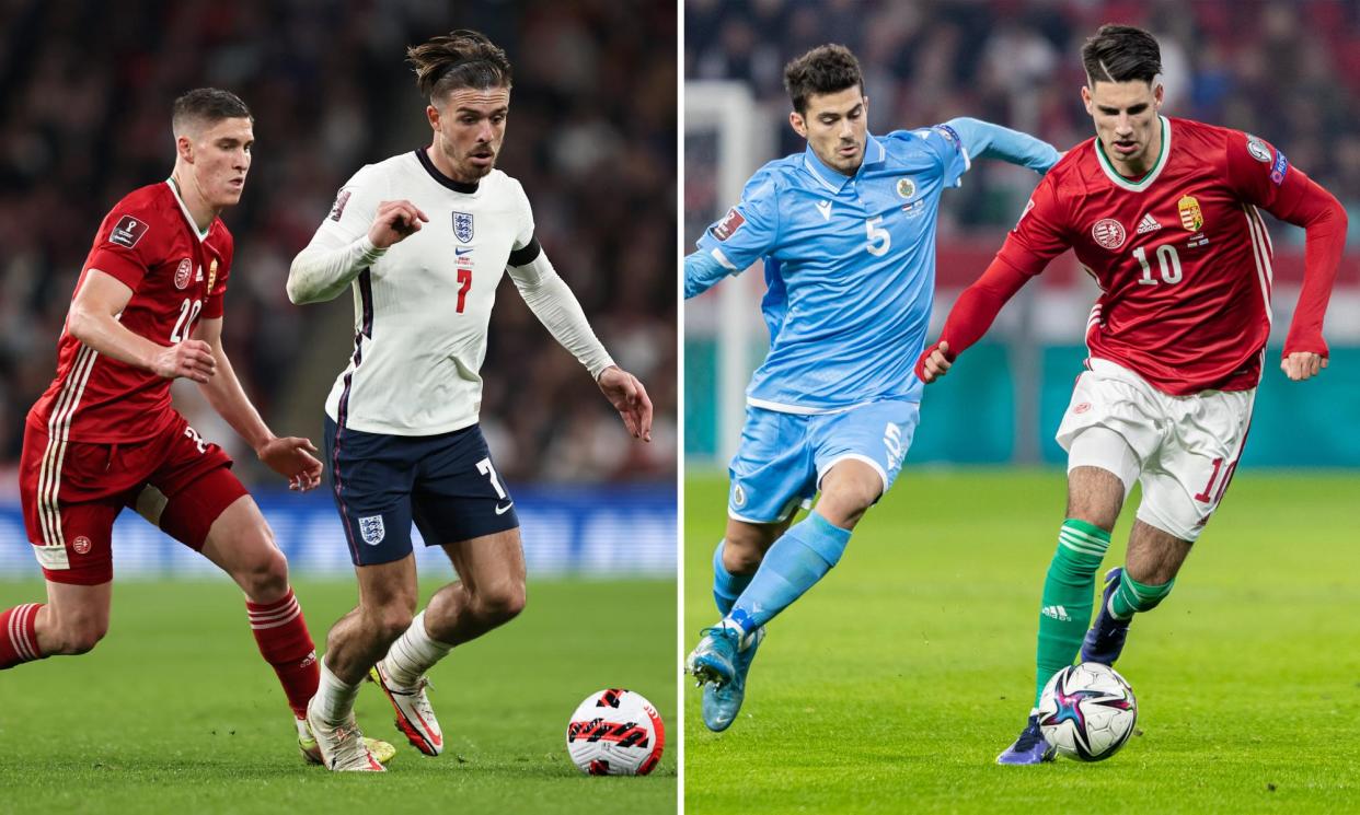 <span>Hungary faced England and San Marino in consecutive games during qualifying for the 2022 World Cup, a gap of 207 places. But that can be topped.</span><span>Composite: Getty Images</span>