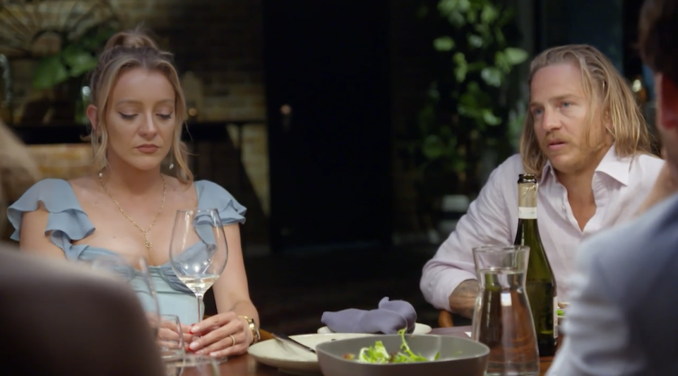 MAFS' Lyndall and Cam attend dinner party