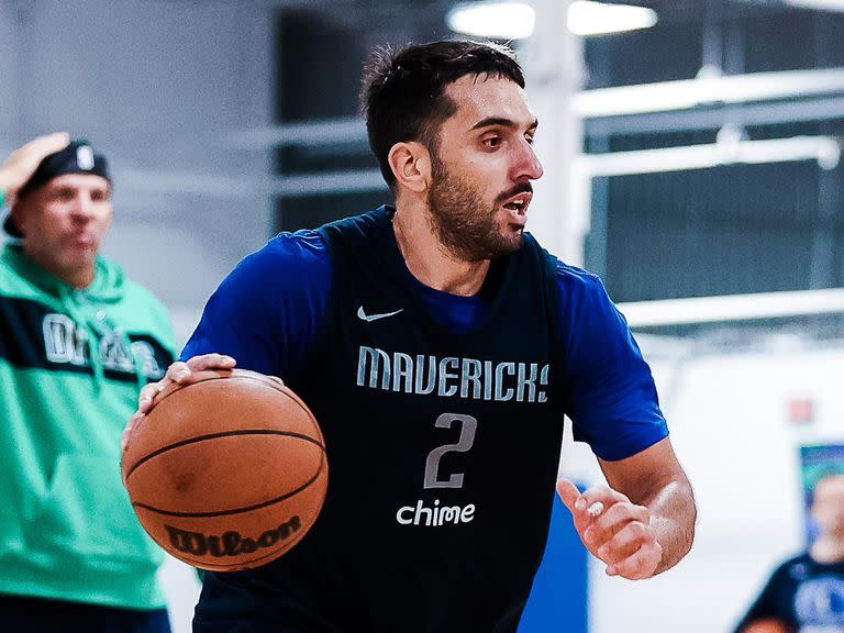 Facundo Campazzo todavía no pudo debutar en Dallas Mavericks, pero entrena a la par del plantel