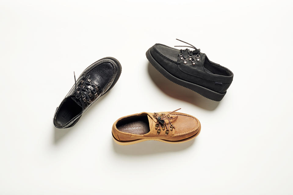 Selections from the Sebago x Engineered Garments collection. - Credit: Courtesy of Sebago