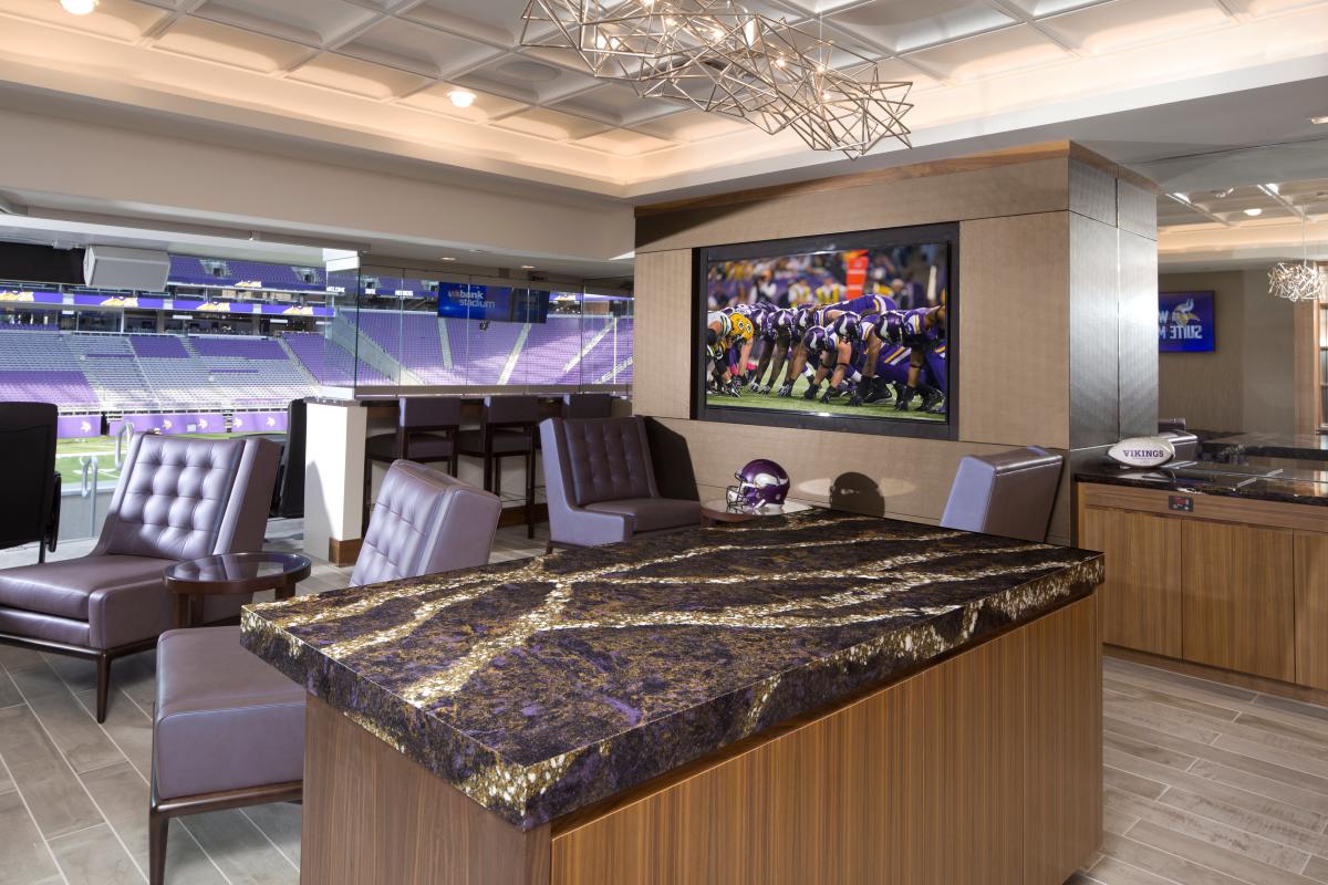 Cambria Completes Largest Installation in Company History at U.S. Bank  Stadium for Minnesota Vikings