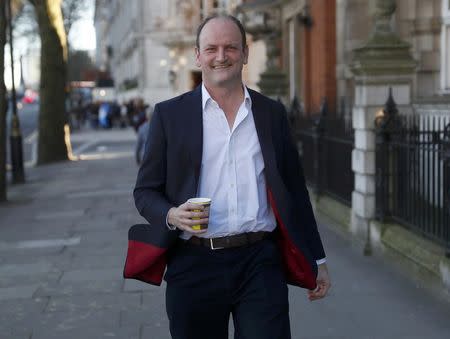 United Kingdom Independence Party (UKIP) MP Douglas Carswell leaves a television studio in central London, Britain March 25, 2017. REUTERS/Peter Nicholls