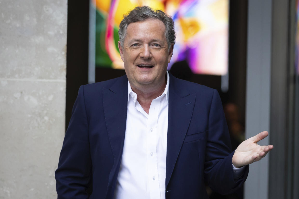 Photo by: zz/KGC-254/STAR MAX/IPx 2022 1/16/22 Piers Morgan is seen on January 16, 2022 outside the BBC Broadcasting House Studios in London, England, UK.