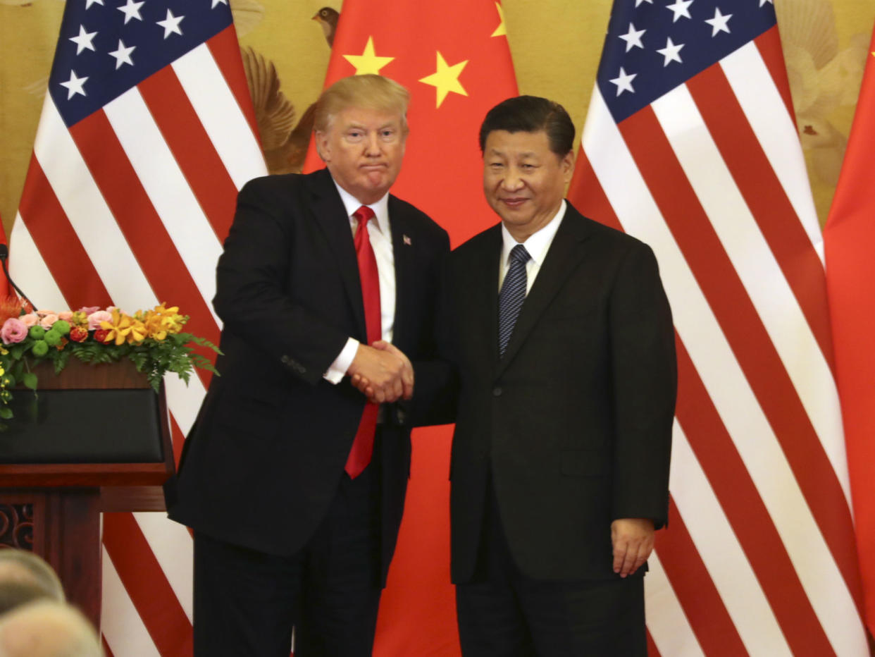 The US President applauded Xi Jinping’s bid to usher China back into an era of a one man dictatorship: Andrew Harnik/AP