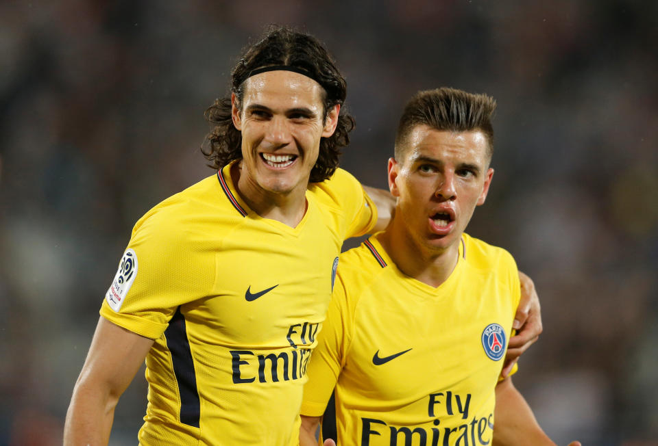 Après son doublé face à Monaco, Lo Celso a encore marqué dimanche. Pas Cavani… (REUTERS/Regis Duvignau)