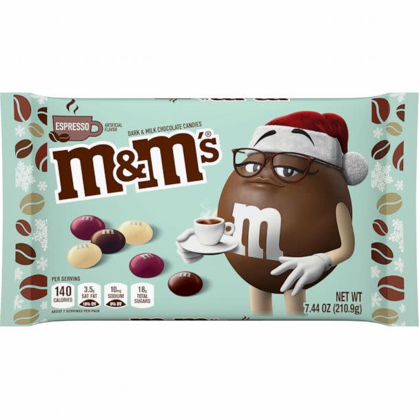 PHOTO: New Espresso Dark Chocolate M&M's candies for the holiday season. (Mars)