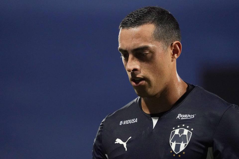 Rogelio Funes Mori durante un partido de la décima ronda entre Santos Laguna y Monterey como parte del Torneo Grita México A21 Liga MX en el Estadio Corona el 26 de septiembre de 2021 en Torreón, México. (Foto: José Álvarez/Jam Media/Getty Images)