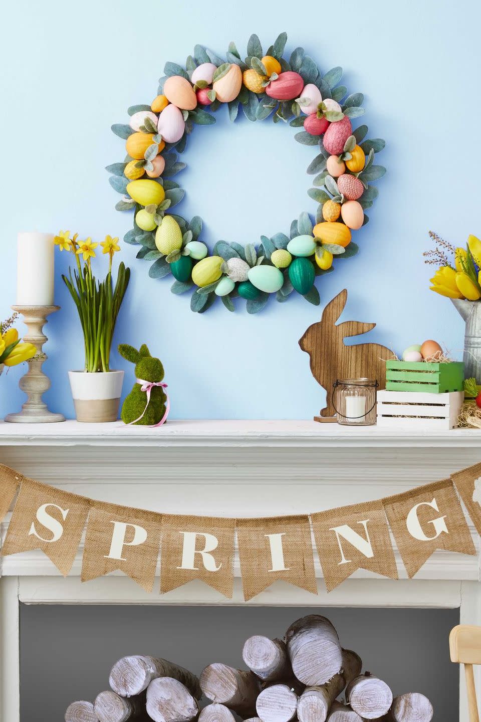 Colorful Easter Egg Wreath