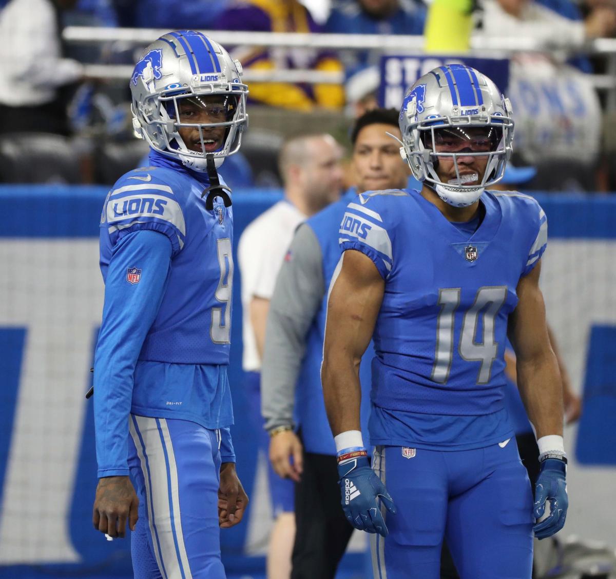 Detroit Lions rookie Jameson Williams' first NFL catch is his first pro