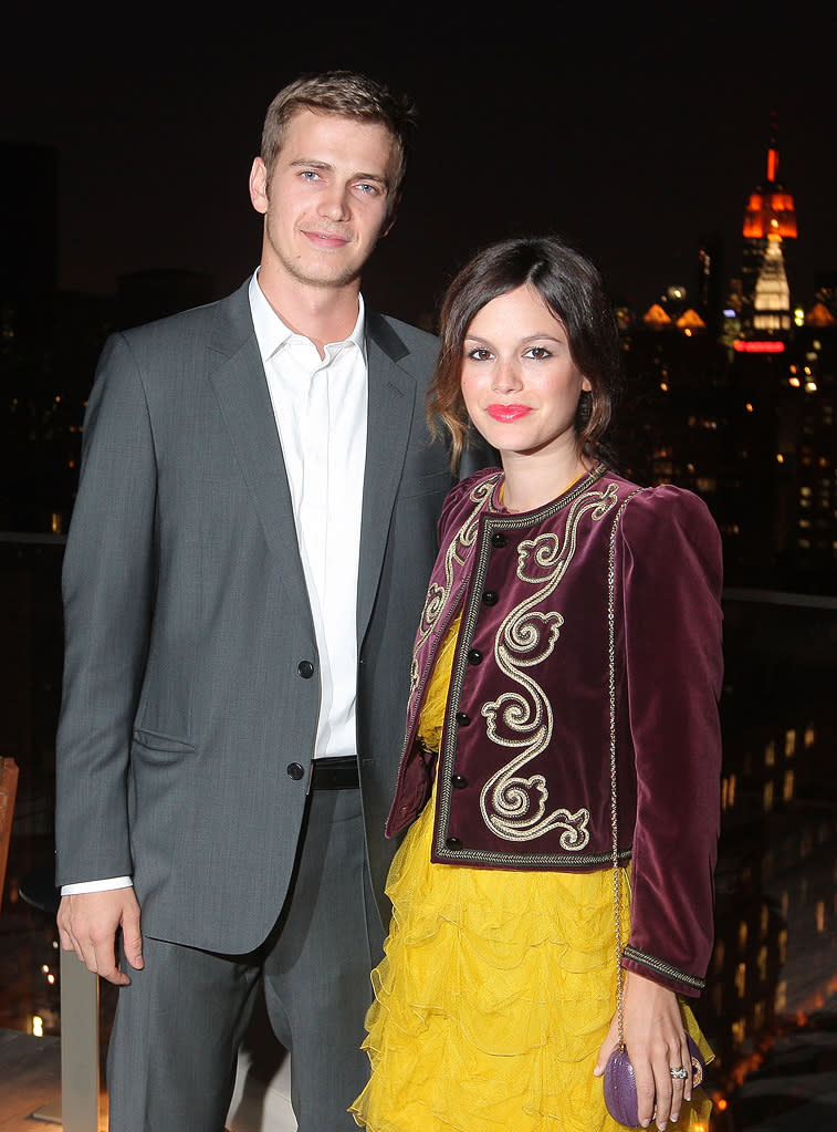 <b>Rachel Bilson & Hayden Christensen</b> <br>Rachel Bilson, 30, and Hayden Christensen, 31, have been on-again, off-again, and on-again. The two, who met on the set of "Jumper," got engaged in 2008, split in 2010, and shortly thereafter got back together. They have been simply dating ever since—sans ring. Boring!<br>(Bilson is seen donning her engagement ring in this photo, taken in 2009, when the couple were still engaged.)