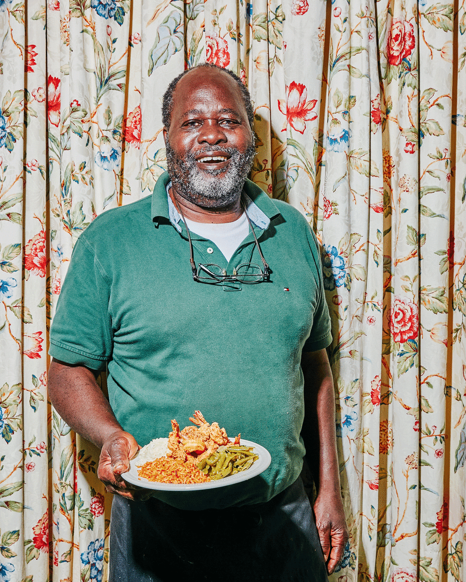 Bill Green with a plate full of classics at Gullah Grub on St. Helena island