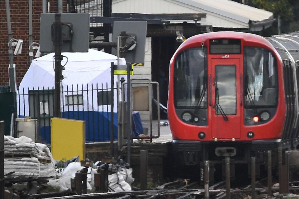 The aftermath of the attempted Tube bombing at Parsons Green