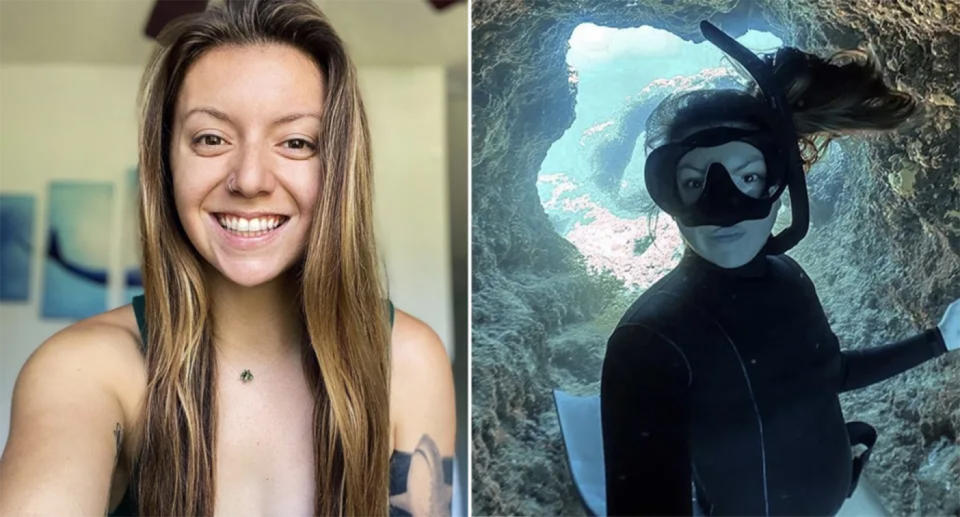 Andriana Fragola is a shark safety diver and marine biologist and regularly uploads jaw-dropping videos of her encounters with sharks