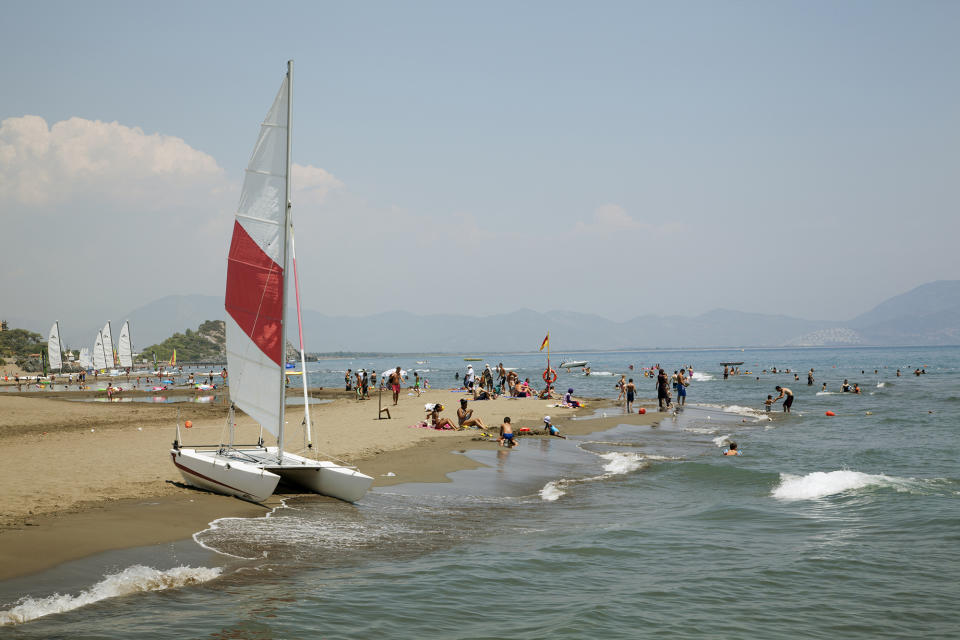 <p>It’s easy to see how the Turquoise Coast earned its name – and its clear blue waters, hidden coves, rocky headlands and pine-forested mountains provide a stunning backdrop for a spring break. Its beaches are also known for their vast numbers of endangered Loggerhead turtles, known colloquially as Caretta Caretta, that come to the shores every year. Between spring and mid-summer, visitors get the chance to watch the Loggerhead hatchlings dart across the sand to find safety in the sea. Four nights’ all-inclusive at the <a rel="nofollow noopener" href="http://www.dalaman.hilton.com/" target="_blank" data-ylk="slk:Hilton Dalaman Sarigerme Resort & Spa;elm:context_link;itc:0;sec:content-canvas" class="link ">Hilton Dalaman Sarigerme Resort & Spa</a> is from £501pp, including flights from London and transfers, based on two sharing. <em>[Photo: Getty]</em> </p>