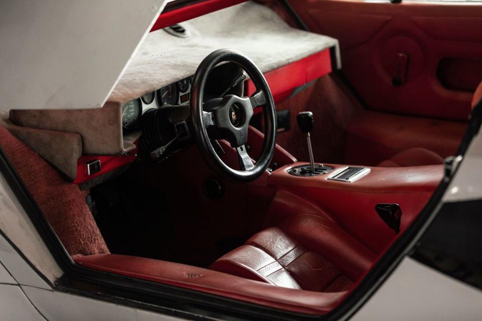 1982 lamborghini countach 5000s show car unrestored for sale by driversource interior view