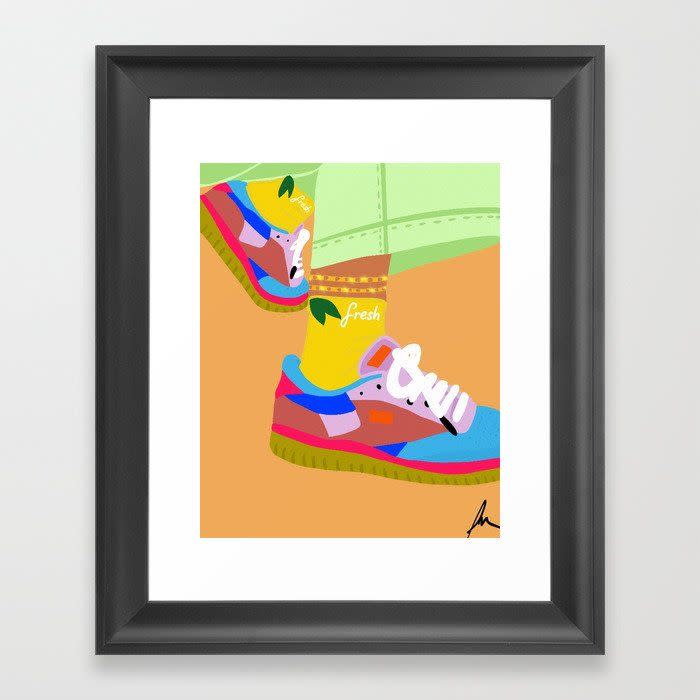 5) Strawberry Framed Art Print