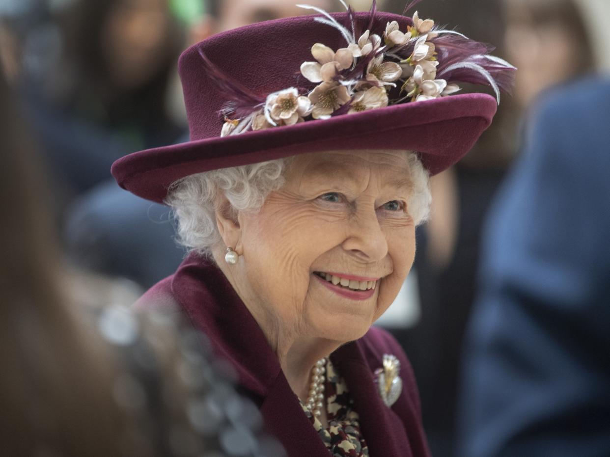 Queen Elizabeth II during a visit to the headquarters of MI5 at Thames House in London. (PA)