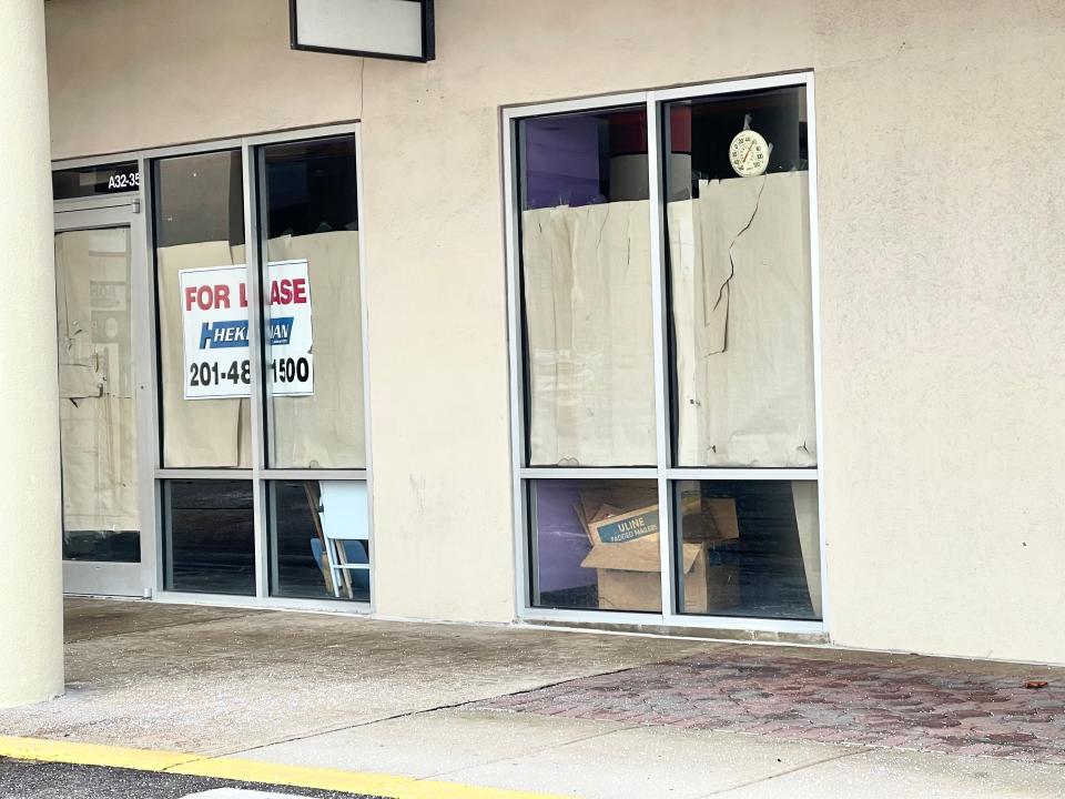 Empty storefront in the Preakness Shopping Center in Wayne on Jan. 21, 2022.