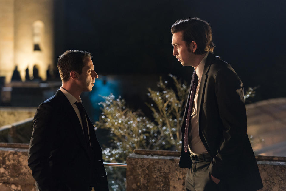 Kendall with Greg on the night of the fateful accident which Greg may or may not know about<span class="copyright">Courtesy of HBO</span>