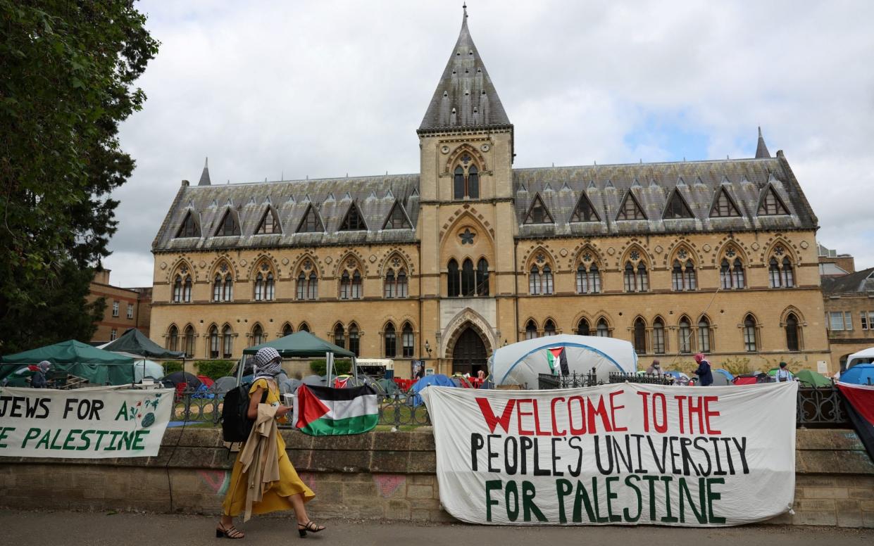 Pro-Palestinian protests at Oxford University this week