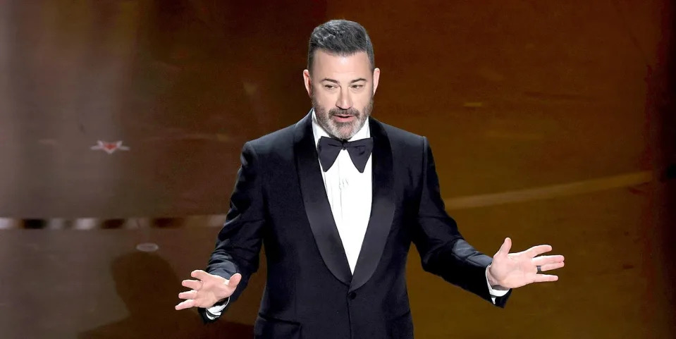 jimmy kimmel on oscars 2024 stage