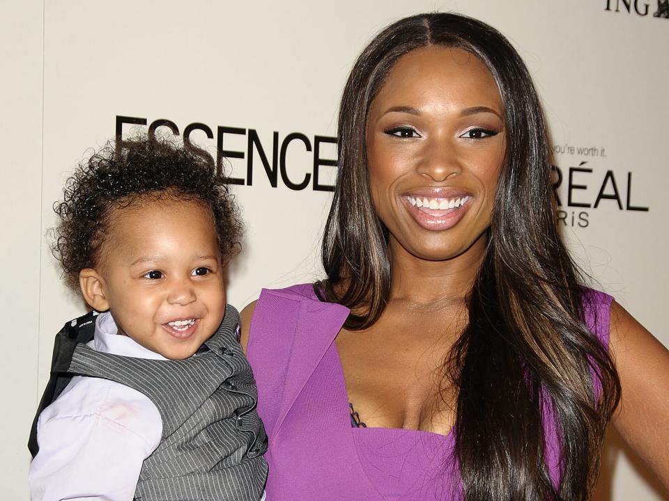 Jennifer Hudson (R) and son David Daniel Otunga Jr. attend the 4th annual Essence Black Women in Hollywood luncheon at the Beverly Hills Hotel on February 24, 2011 in Beverly Hills, California