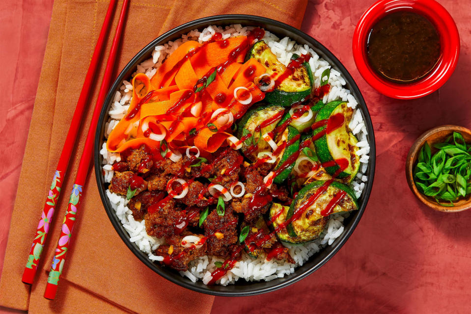 pork and veggie bibimbap, HelloFresh