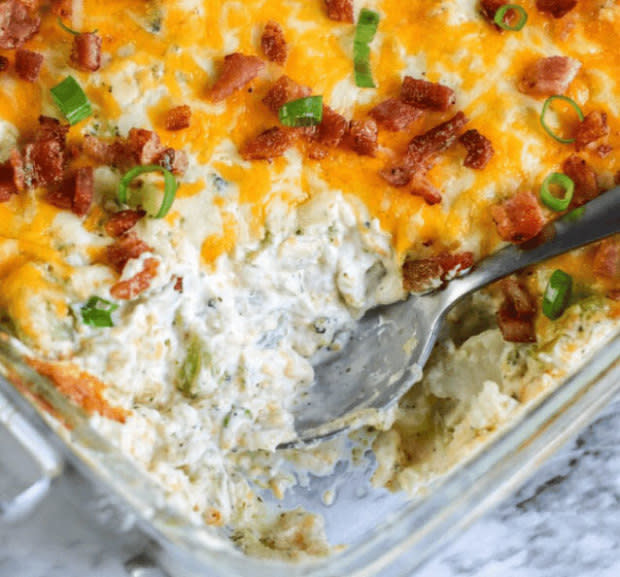 <p><a href="https://www.loveonaplate.net/cheesy-broccoli-cauliflower-bake/" rel="nofollow noopener" target="_blank" data-ylk="slk:Love On A Plate;elm:context_link;itc:0;sec:content-canvas" class="link ">Love On A Plate</a></p><p>Cheesy, Creamy Broccoli Cauliflower Bake, oh my this is a good one! It’s easy to make, it’s delicious, it’s meal prep friendly and everyone loves it. If you want leftovers, make a double batch!</p><p><strong>Get the recipe: <a href="https://loveonaplate.net/cheesy-broccoli-cauliflower-bake/" rel="nofollow noopener" target="_blank" data-ylk="slk:Cheesy Broccoli Cauliflower Bake;elm:context_link;itc:0;sec:content-canvas" class="link ">Cheesy Broccoli Cauliflower Bake</a></strong></p>