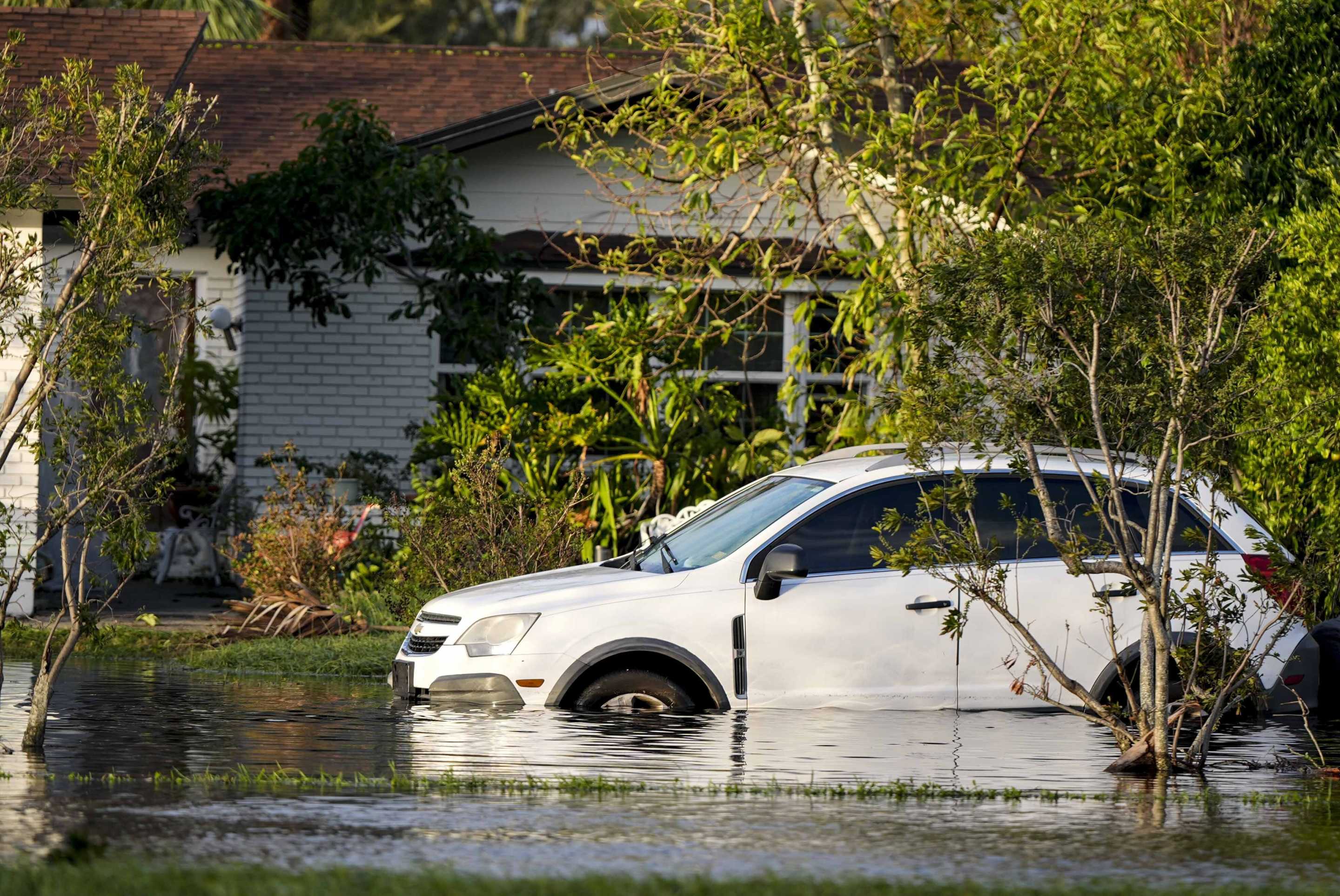 Flooding caused by Hurricane Milton. 