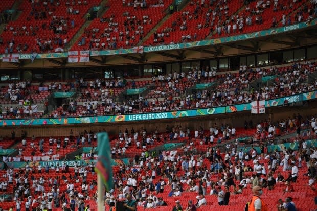 Fan Seriously Injured In Fall From Stands During England Croatia Euro 22 Match Reports