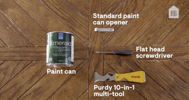 How to Open a Paint Can Without Making a Huge Mess