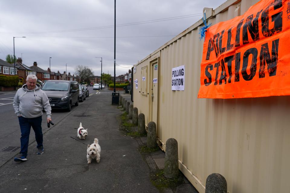 A man heading to vote in Middlesbrough (Getty Images)