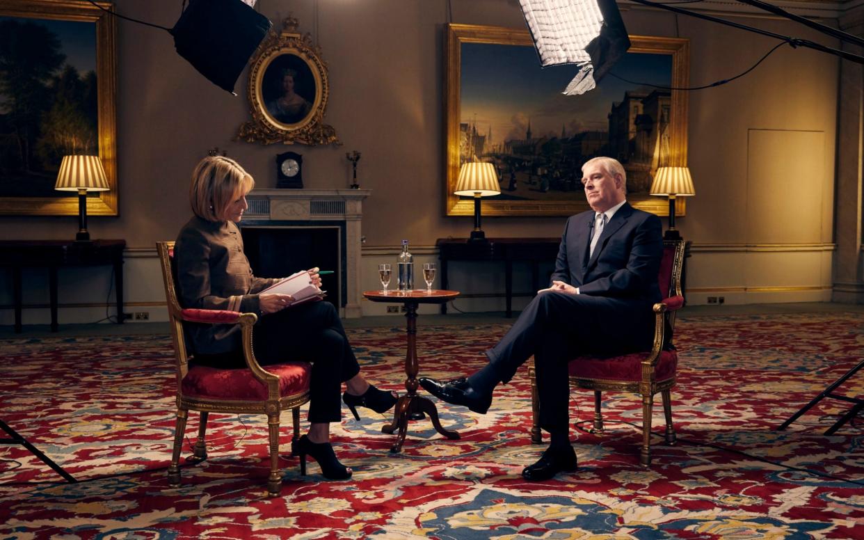 Prince Andrew appeared on Newsnight to defend his connection to Jeffrey Epstein, the convicted paedophile - Mark Harrison/BBC