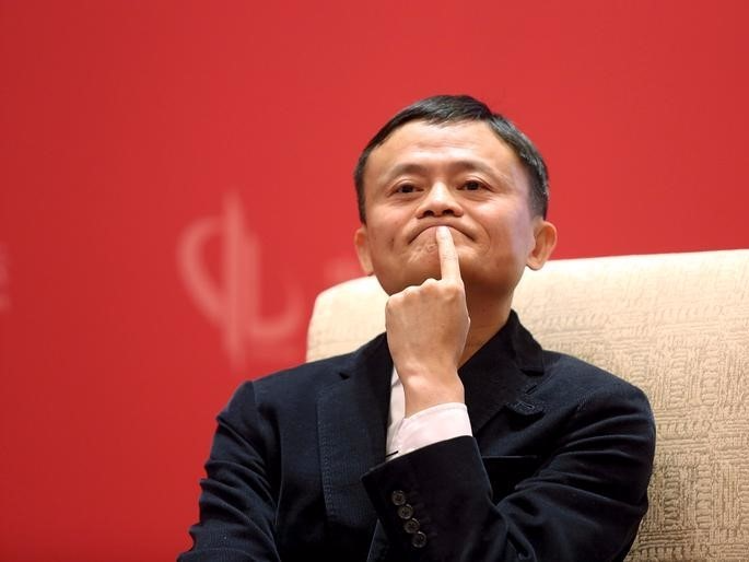 Founder and Executive Chairman of Alibaba Group Jack Ma meets Facebook founder and CEO Mark Zuckerberg (not pictured), at the China Development Forum in Beijing, China, March 19, 2016. REUTERS/Shu Zhang 