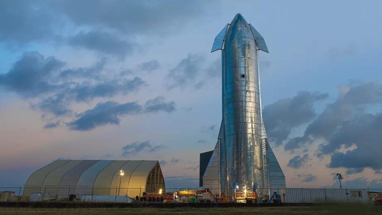 El colosal sistema Starship en pruebas en las instalaciones de SpaceX en Texas | imagen SpaceX