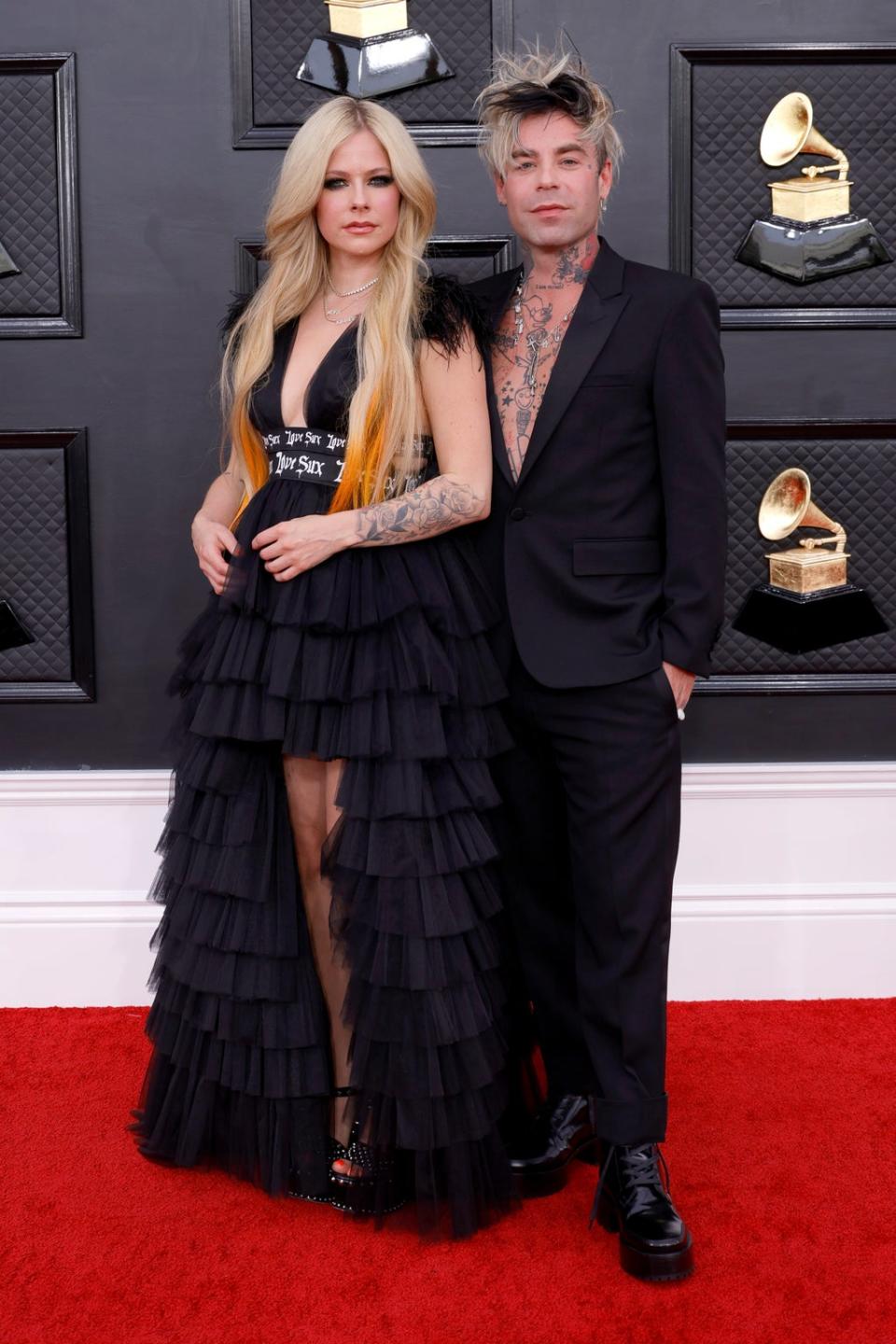 Avril Lavigne and Mod Sun at the Grammys earlier this week (Getty Images)